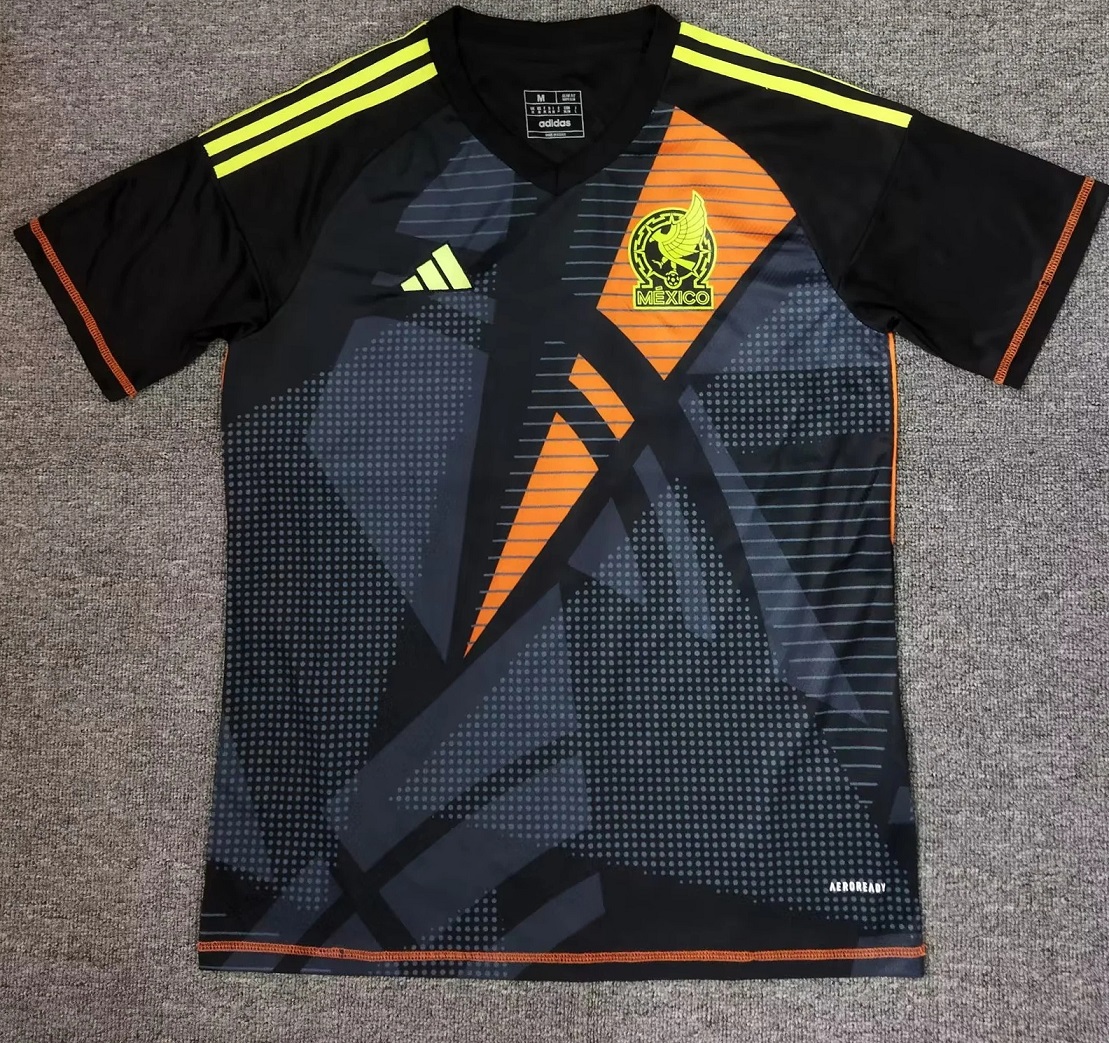 AAA Quality Mexico 2024 GK Black Soccer Jersey